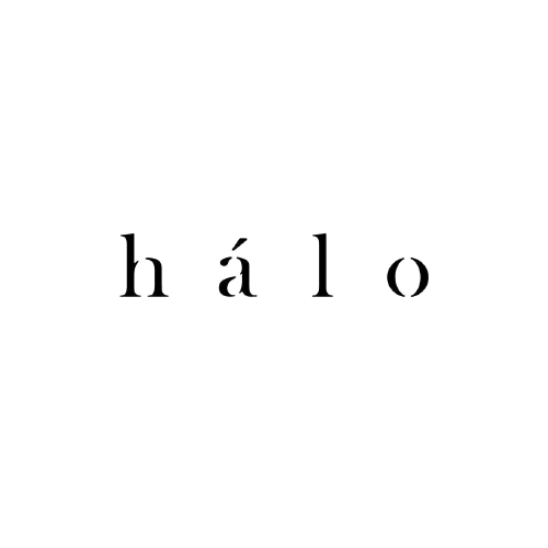 Asiakasreferenssi, Hálo logo väritykseltään mustavalkoinen.